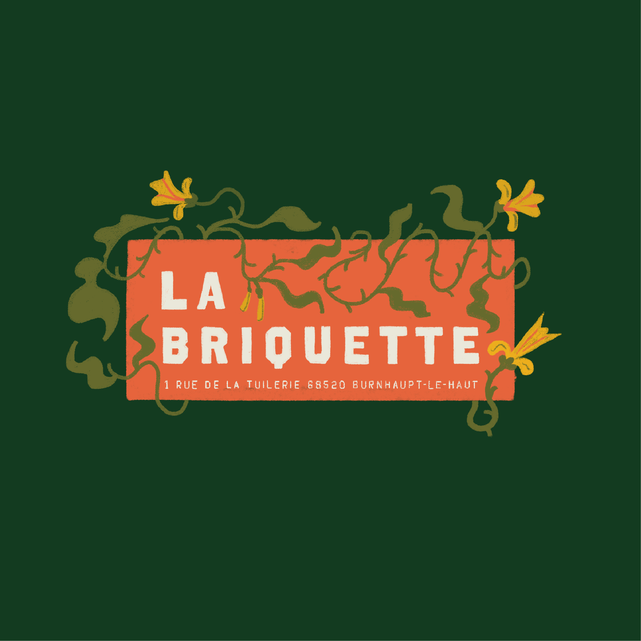 La briquette branded tile